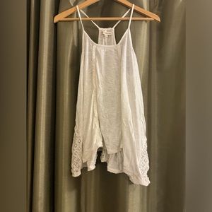 Girls White Tucker+Tate Tank Top